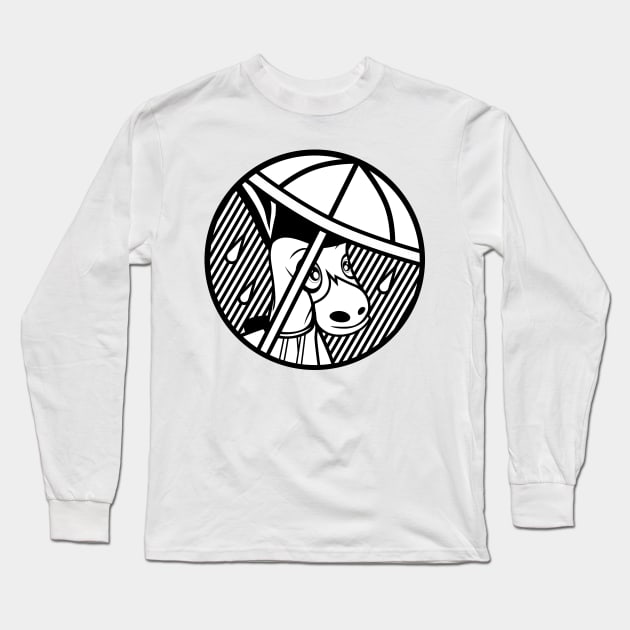 MOULE Umbrella Black and White Long Sleeve T-Shirt by MOULE